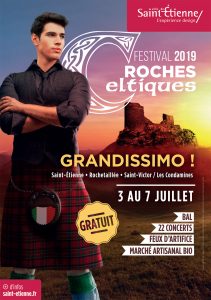 Affiche 2019 du Festival Roches Celtiques