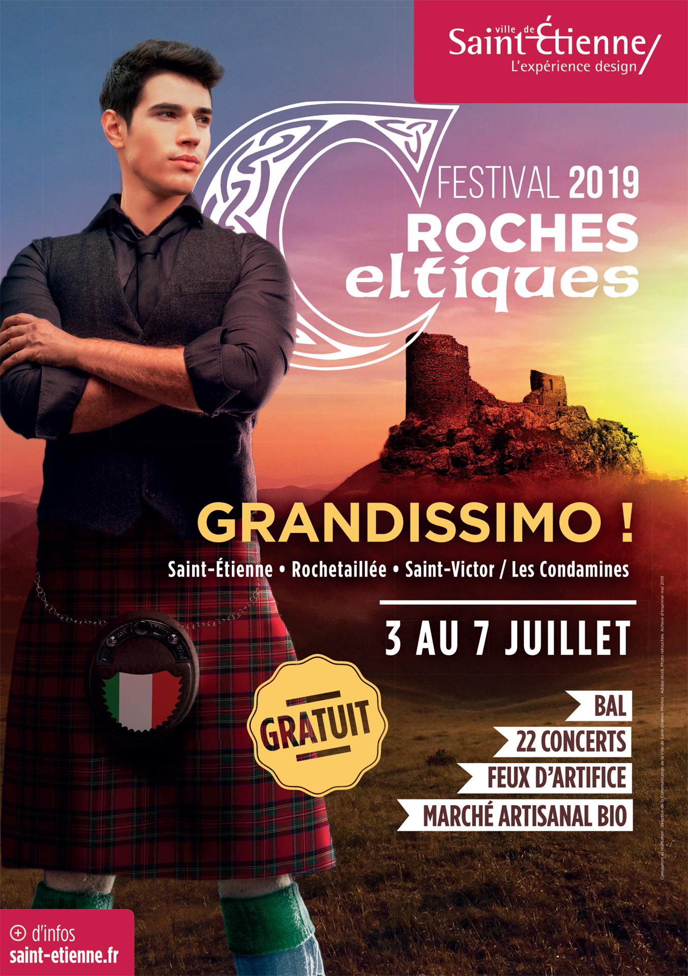 Festival Roches celtiques du 3 au 7 juillet 2019 - Saint-Etienne